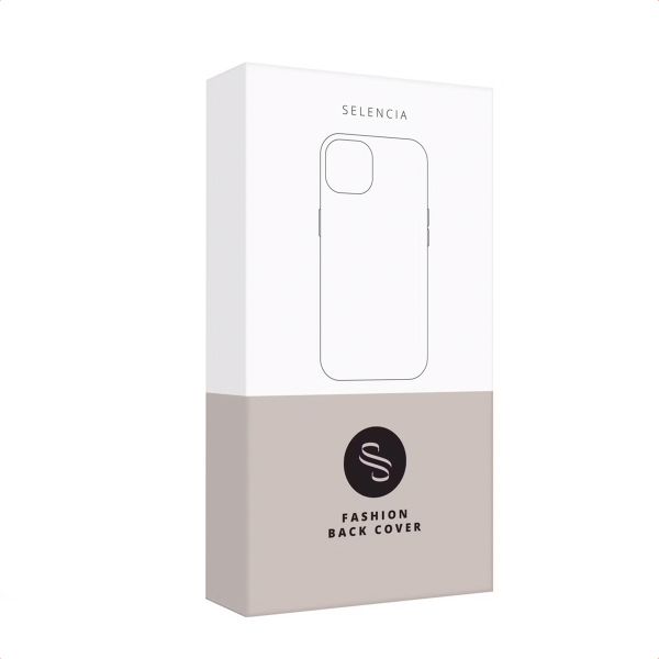 Selencia Wavy Backcover met MagSafe Apple iPhone 15 Pro - Mocha Brown