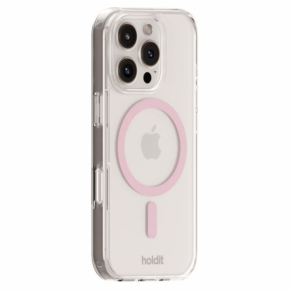 Holdit MagSafe Case Apple iPhone 16 - Transparent / Pink