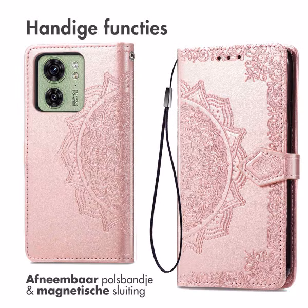 imoshion Mandala Bookcase Motorola Edge 40 - Rosé Goud