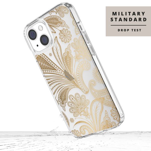 Selencia Fashion Extra Beschermende Backcover iPhone 14 Plus - Paisley Gold