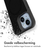 imoshion Rugged Hybrid Carbon Case met MagSafe Apple iPhone 15 - Zwart
