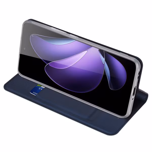 Dux Ducis Slim Softcase Bookcase Oppo Reno 13 Pro - Donkerblauw