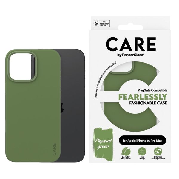 CARE by PanzerGlass Fashion Backcover MagSafe Apple iPhone 16 Pro Max - Green