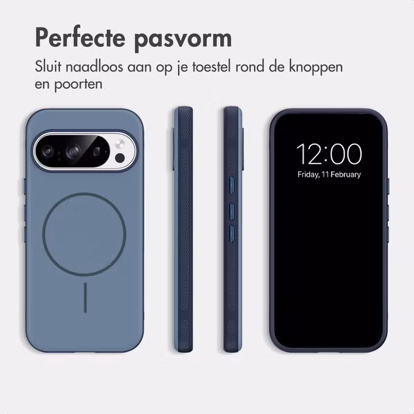 imoshion Color Backcover met Thin MagSafe Ring Google Pixel 11 / 11 Pro / 10 / 10 Pro - Donkerblauw