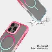 Selencia Gradient Backcover met MagSafe Apple iPhone 16 Pro Max - Roze / Blauw
