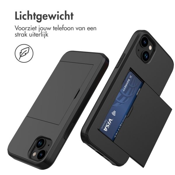 imoshion Backcover met pasjeshouder Apple iPhone 14 - Zwart
