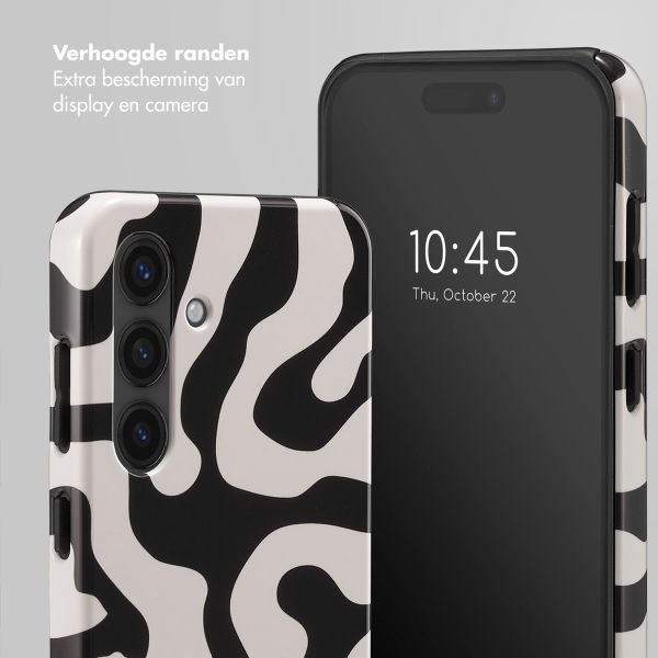 Selencia Vivid Backcover Samsung Galaxy S24 - Art Wave Black