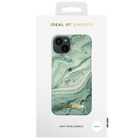 iDeal of Sweden Fashion Backcover iPhone 13 - Mint Swirl Marble