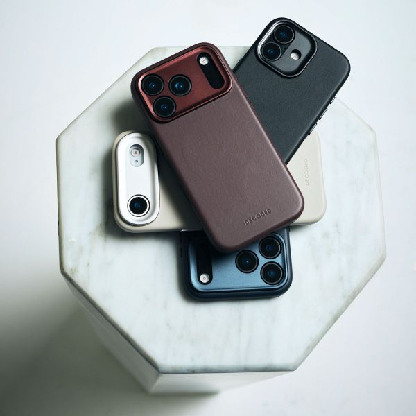 Decoded Leather Backcover MagSafe Apple iPhone 17 Pro - Navy Shadow