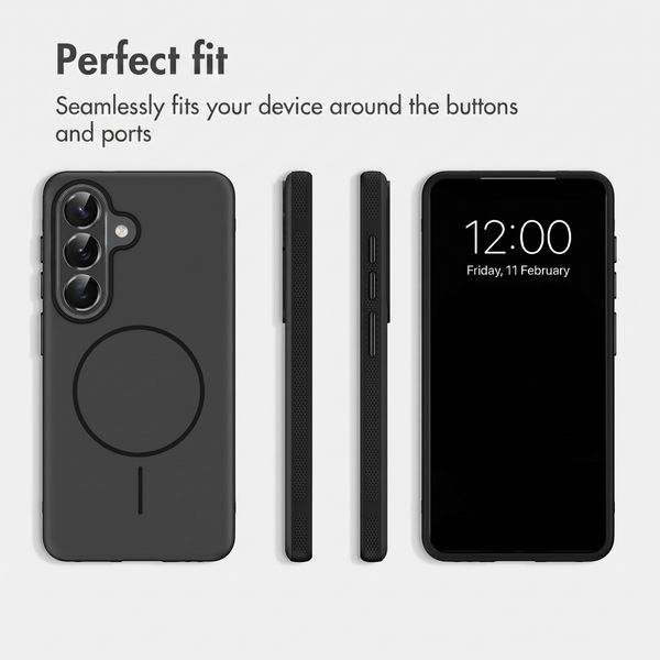 imoshion Colour Back Cover with Thin MagSafe Ring Samsung Galaxy S26 - Black