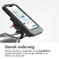 imoshion Telefoonhouder fiets met powerbank - spatwaterdicht - 5000 mAh - Zwart