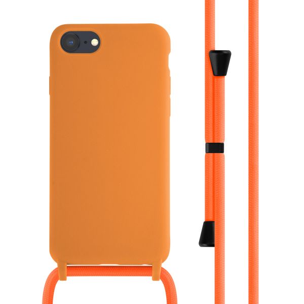 imoshion Siliconen hoesje met koord iPhone SE (2022 / 2020) / 8 / 7 - Oranje