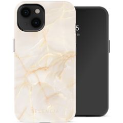 Selencia Vivid Backcover met MagSafe Apple iPhone 14 - Golden Beige Marble