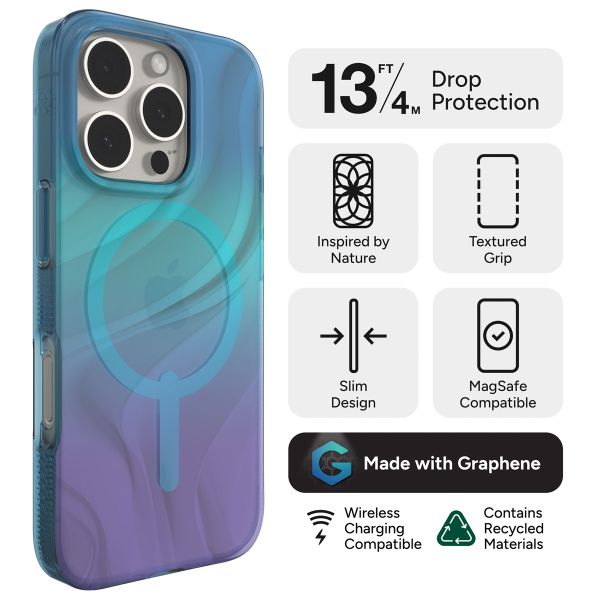 ZAGG Milan Snap Case met MagSafe Apple iPhone 16 Pro - Deep Aurora