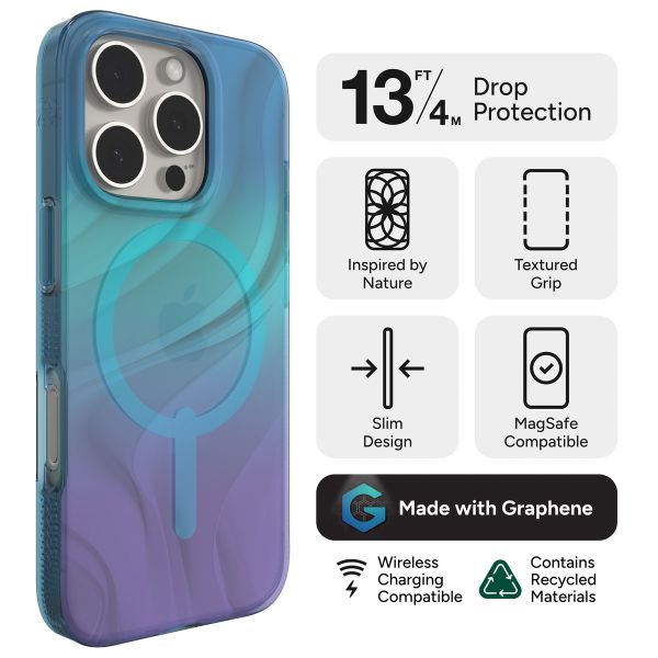 ZAGG Milan Snap Case met MagSafe iPhone 16 Pro - Deep Aurora