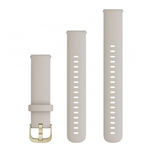 Garmin Siliconen bandje  - Garmin 18 mm aansluiting - Light Sand / Gold