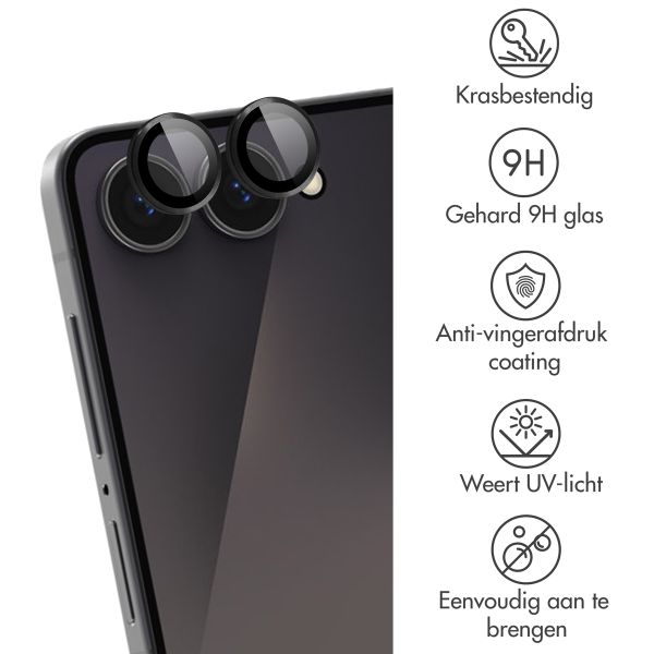 imoshion Camera Protector Glas 2 Pack Samsung Galaxy Z Flip 7 - Zwart