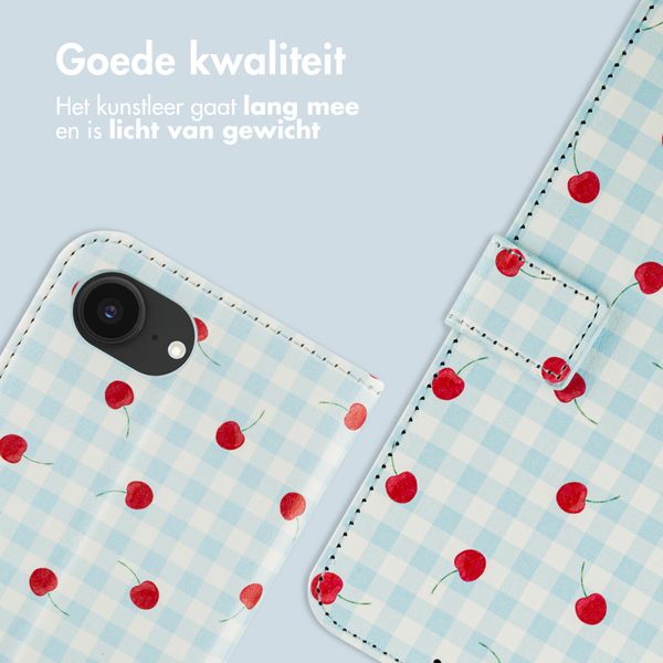 imoshion Design Bookcase Apple iPhone 17e / 16e - Cherry Check