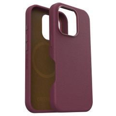 OtterBox Symmetry Cactus leren Backcover met MagSafe Apple iPhone 16 Pro - Maroon Bells