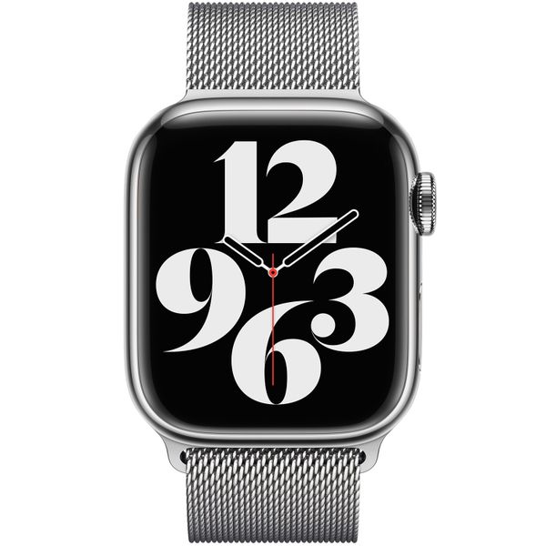 Apple Milanese Loop Band Apple Watch Series 1 t/m 9 / SE (38/40/41 mm) | Series 10 / 11 (42 mm) - Silver