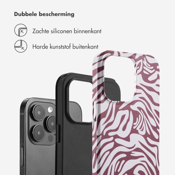 Selencia Vivid Tough Backcover iPhone 14 Pro Max - Trippy Swirl Dark Rose