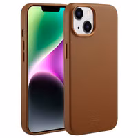 Accezz MagSafe Leather Backcover iPhone 14 - Sienna Brown