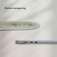 Selencia Corduroy Laptop hoes 13-14 inch - Laptopsleeve -Pistache Cream