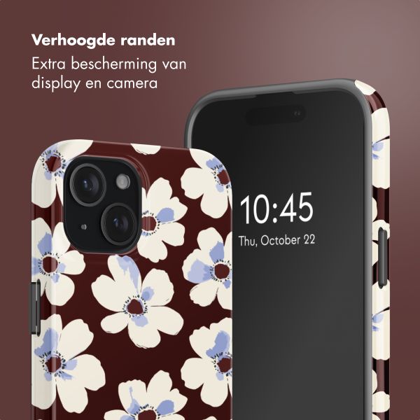 Selencia Vivid Backcover met MagSafe Apple iPhone 15 - Choco Flower Pop