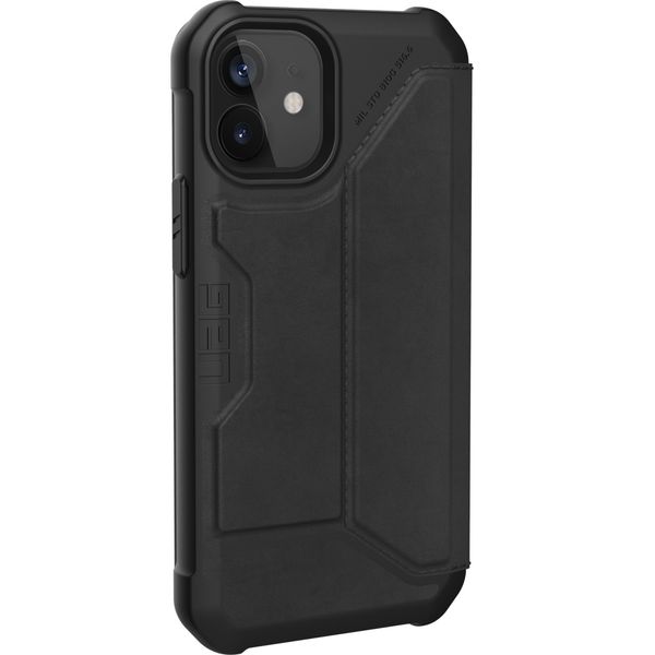 UAG Metropolis Bookcase iPhone 12 Mini - Leather Black