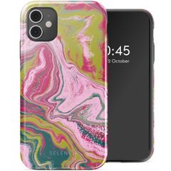 Selencia Vivid Backcover Apple iPhone 11 - Marble Pink