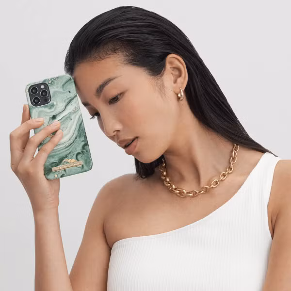 iDeal of Sweden Fashion Backcover Apple iPhone 13 Pro Max - Mint Swirl Marble