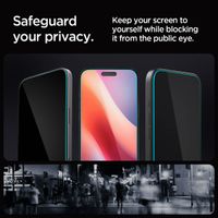 Spigen GLAStR Privacy EZ Fit Screenprotector + Applicator Apple iPhone 17 / 17 Pro / 16 Pro