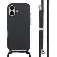 imoshion Silicone Case with Strap Apple iPhone 17 - Black