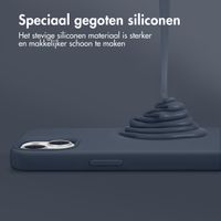 Accezz Liquid Silicone Backcover met MagSafe Apple iPhone 16 Pro - Donkerblauw