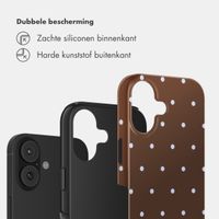 Selencia Vivid Backcover Apple iPhone 17 - Happy Dots Chocolate