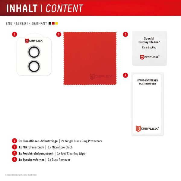 Displex CamGlass Single Camera Protector Apple iPhone 16 / 16 Plus / 17