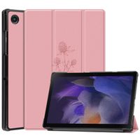 imoshion Trifold Design Bookcase Samsung Galaxy Tab A8 - Floral Pink