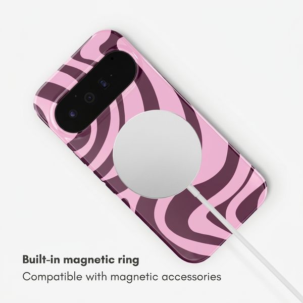 Selencia Vivid Case with MagSafe Google Pixel 11 - Wavy Swirl Pink Plum