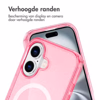 imoshion Sparkle Backcover met MagSafe Apple iPhone 16 - Glitter Roze