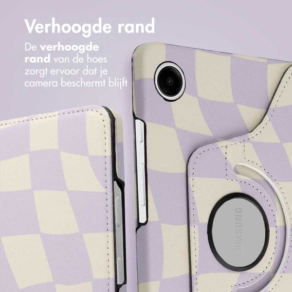 imoshion 360° Draaibare Design Bookcase Samsung Galaxy Tab A9 8.7 inch - Dancing Cubes