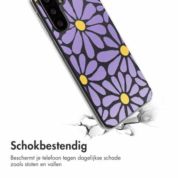 imoshion  Design hoesje Samsung Galaxy A26 - Tropical Violet Flowers Connect