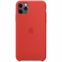 Apple Silicone Backcover Apple iPhone 11 Pro Max - Red