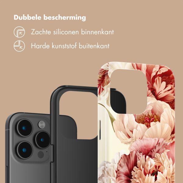 Selencia Vivid Backcover Apple iPhone 15 Pro - Vintage Peony