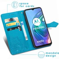 imoshion Mandala Bookcase Motorola Moto G30 / G20 / G10 (Power) - Turquoise