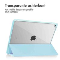 imoshion Trifold Hardcase Bookcase Apple iPad 9 (2021) 10.2 inch / iPad 8 (2020) 10.2 inch / iPad 7 (2019) 10.2 inch - Lichtblauw