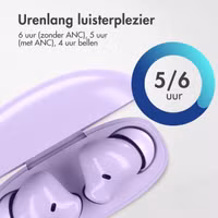 imoshion Aura Pro Draadloze In-ear Oordopjes - Active Noise Cancelling (ANC) - Lavender Lilac