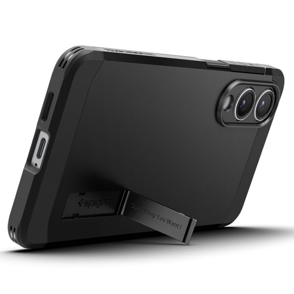 Spigen Tough Armor Backcover MagSafe Samsung Galaxy S25 Edge - Zwart