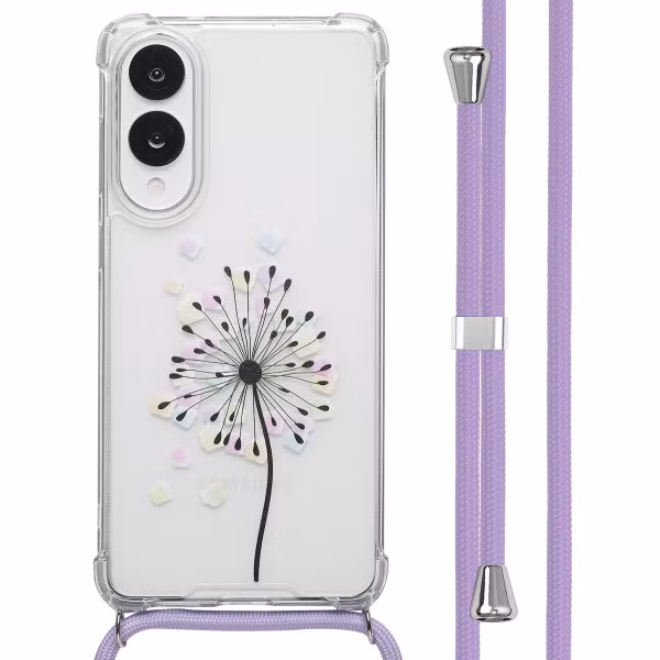 imoshion Design hoesje met koord Samsung Galaxy S25 Edge - Sandstone Dandelion