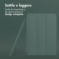 Accezz Smart Silicone Bookcase Samsung Galaxy Tab A9 8.7 inch - Donkergroen