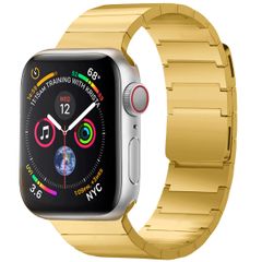 Selencia Stalen magnetisch bandje Apple Watch Series 1 t/m 9 / SE (38/40/41 mm) | Series 10 / 11 (42 mm) - Goud